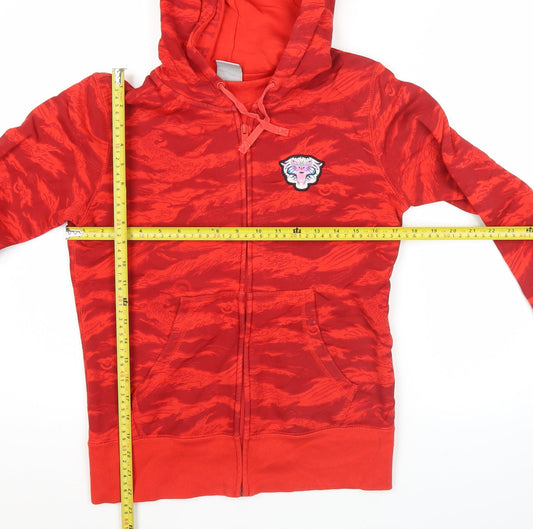 Nike Mens Red Full Zip Hoodie Size L Camouflage Sportswear