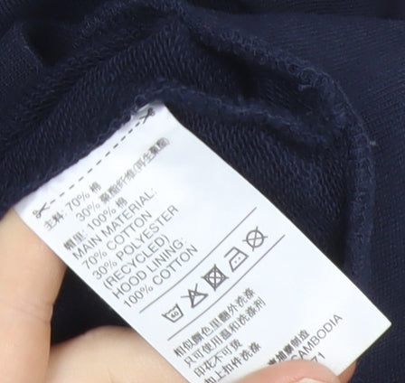 Adidas Men’s Blue XS Full Zip Hoodie Sportswear Cotton Blend