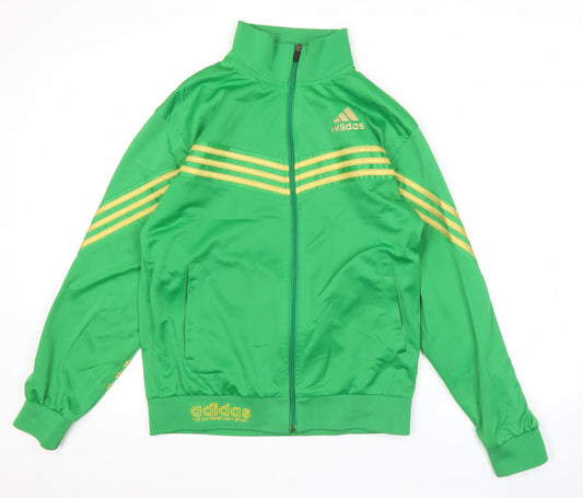 Adidas Men’s Green Track Jacket M Full Zip Sportswear