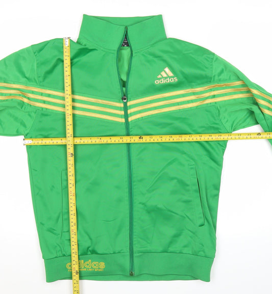 Adidas Men’s Green Track Jacket M Full Zip Sportswear