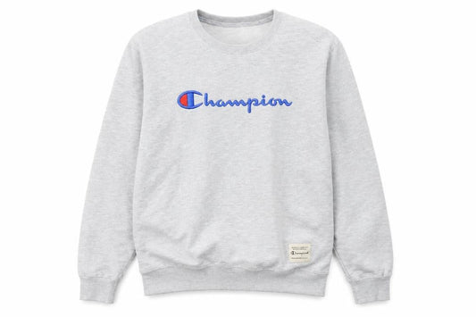 Mens UK XL Regular Champion Grey Pullover Sweatshirt