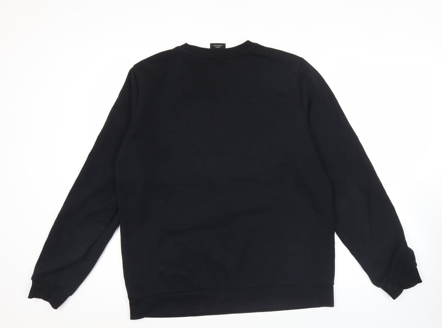 Skechers Womens Black Sweatshirt UK 12 Regular Fit Cotton Blend