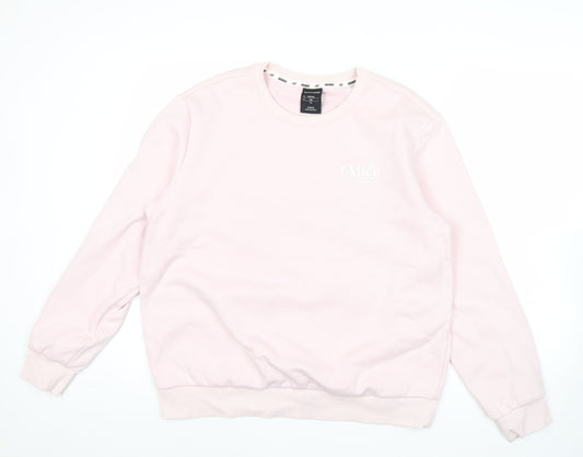 Skechers Women’s Pink Alice in Wonderland Sweatshirt Size 12