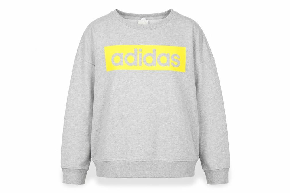 Womens UK M Regular adidas Grey Pullover Sweatshirt