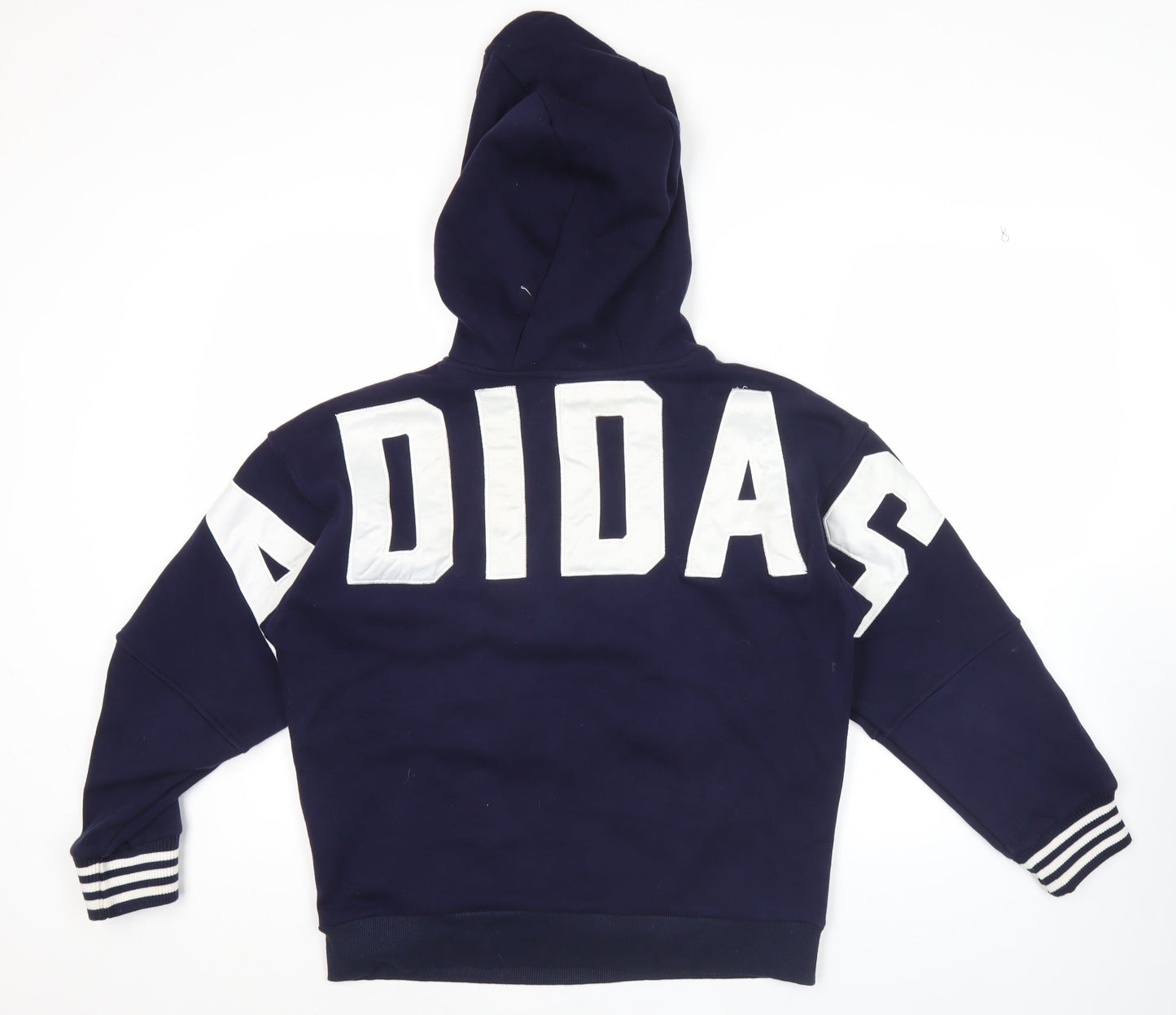 Adidas Men’s Blue Large Pullover Hoodie with Logo Graphic