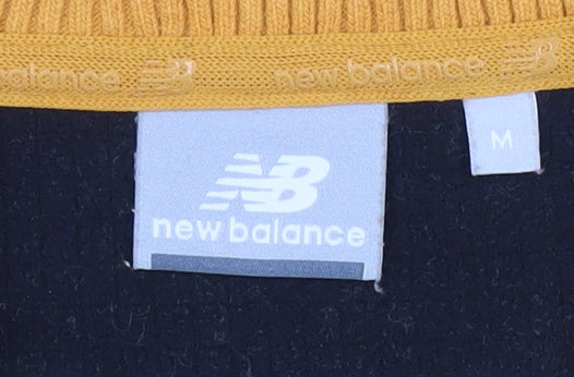 New Balance Men’s Yellow 1/4 Zip Sweatshirt Size M High Neck Sportswear