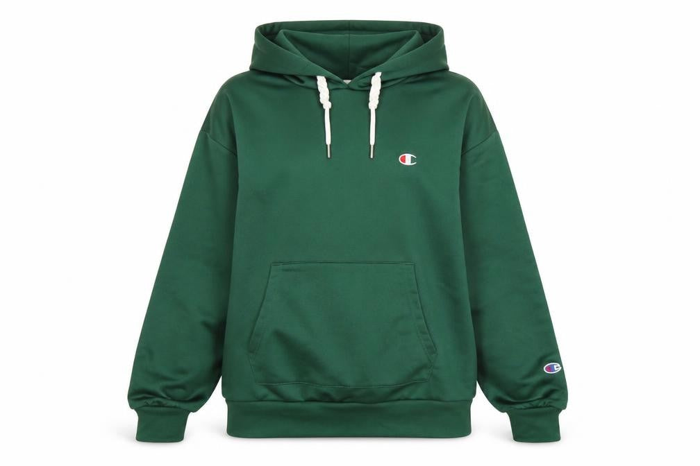 Womens UK M Regular Champion Green Pullover Hoodie