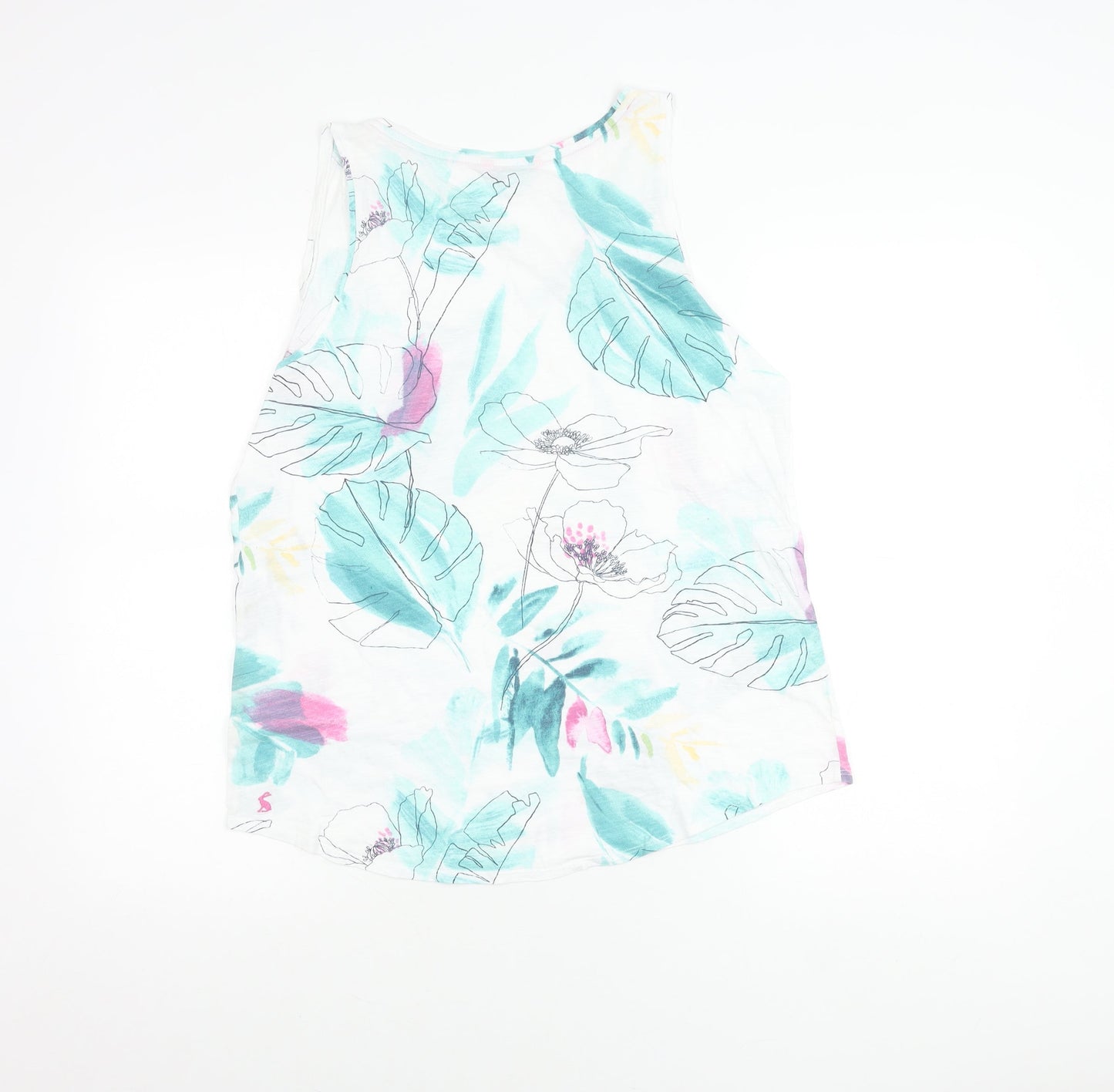 Joules Womens Multicoloured Floral Cotton Tank Top UK 14