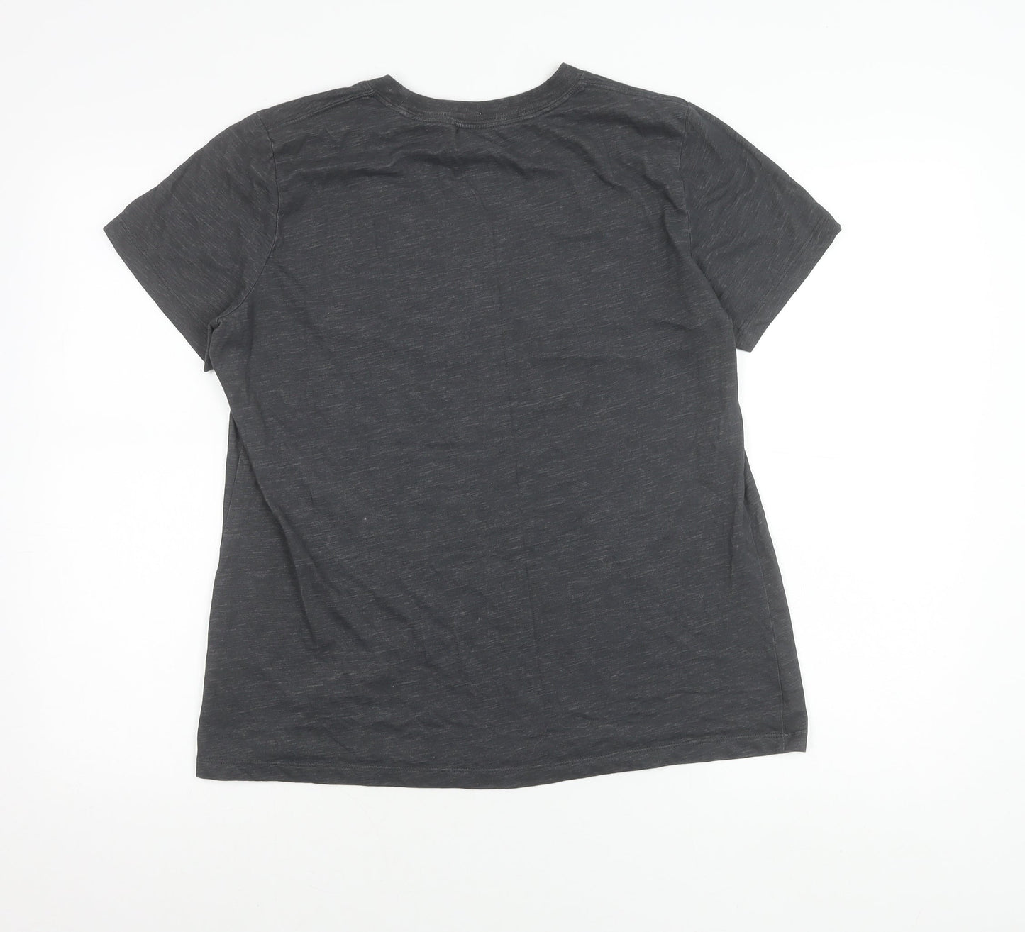 Nike Womens Black T-Shirt Large Dri-Fit Crew Neck Sports Tee