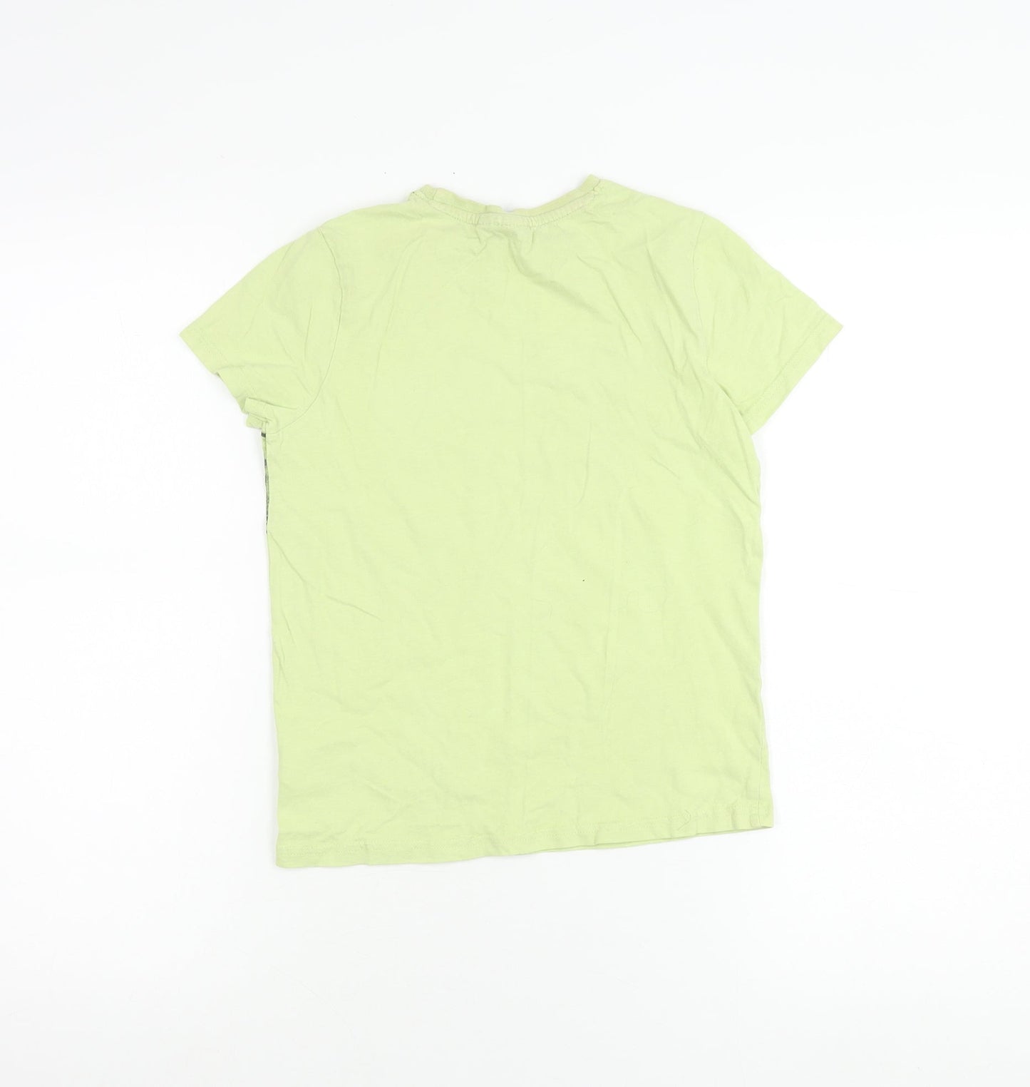 Star Wars Boys Green Grogu T-Shirt 8-9Y Short Sleeve Crew Neck