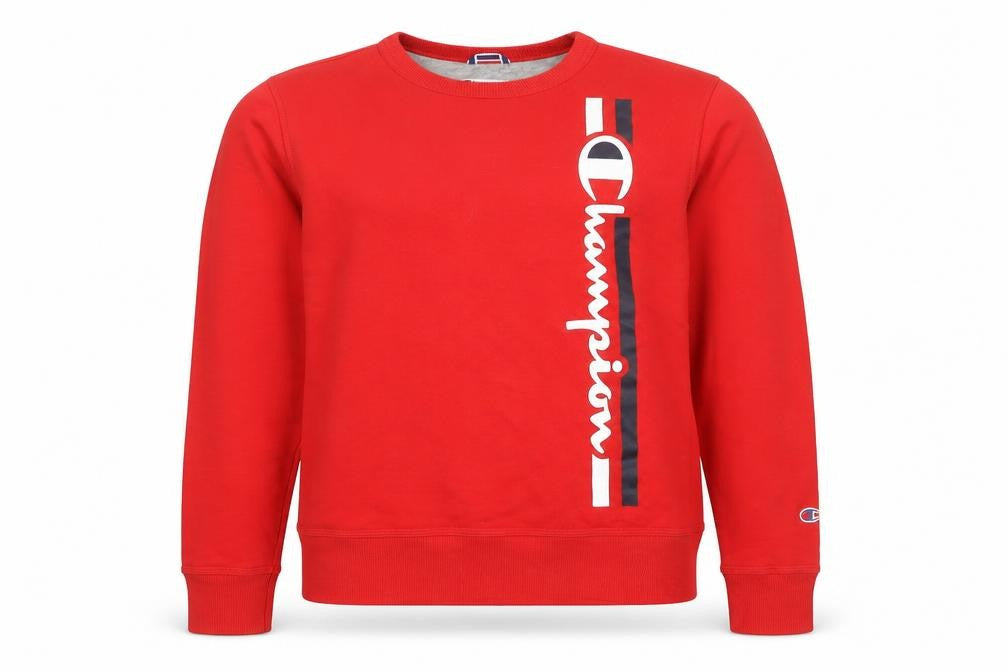 Womens UK S Regular Champion Red Pullover Sweatshirt
