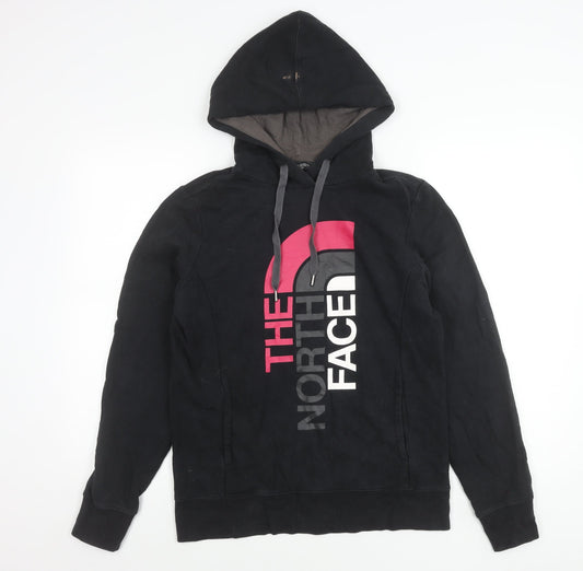 The North Face Womens Black M Hoodie Pullover Logo Graphic Sweatshirt