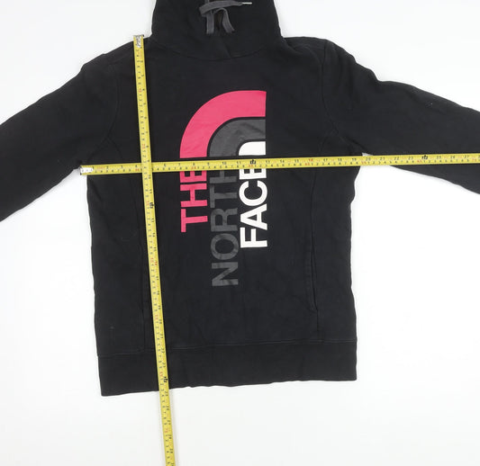 The North Face Womens Black M Hoodie Pullover Logo Graphic Sweatshirt