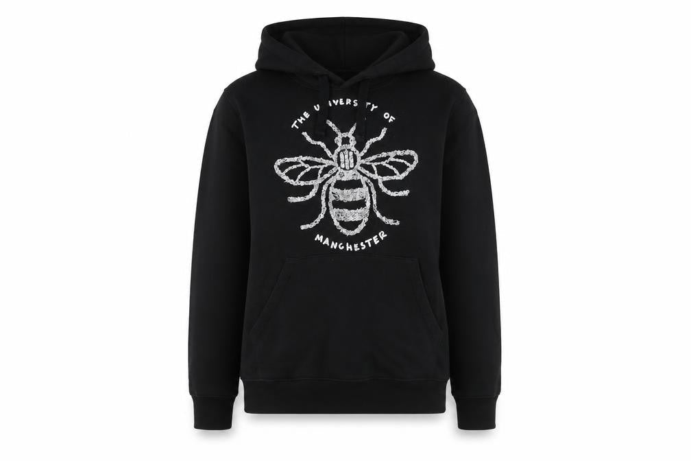 Unisex Adults UK S Regular Russell Black Pullover Hoodie