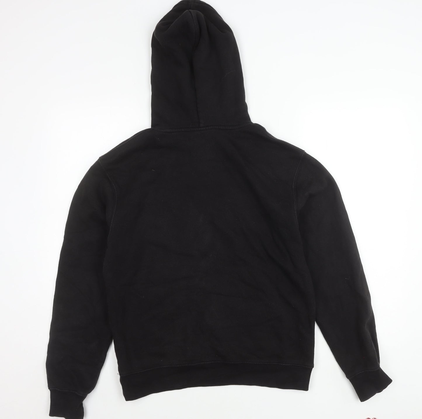 Unisex Adults UK S Regular Russell Black Pullover Hoodie