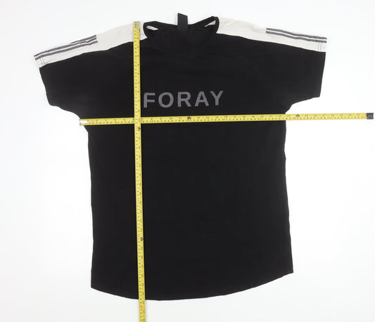Foray Men's 2XL Black Crew Neck Short Sleeve Logo T-Shirt