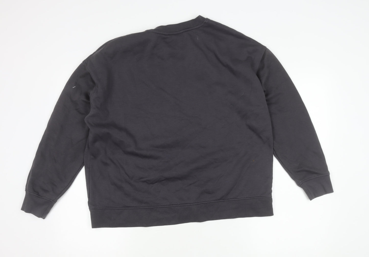 Disney Women Black L Sweatshirt Mickey Mouse Pullover Graphic Logo