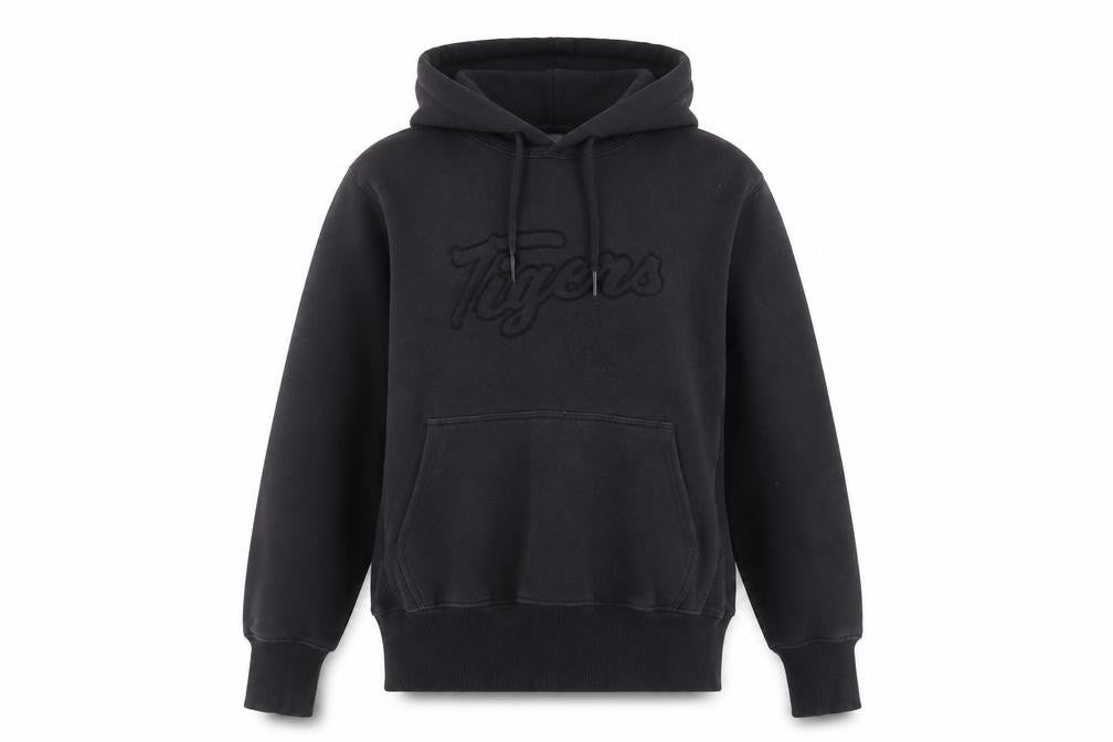 H&M Womens Black Pullover Hoodie Sweatshirt Size S Tigers Logo
