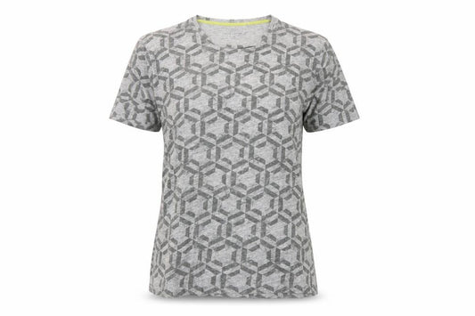Womens UK Size S Ted Baker Grey 100% Cotton T-Shirt