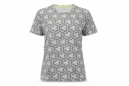 Womens UK Size S Ted Baker Grey 100% Cotton T-Shirt