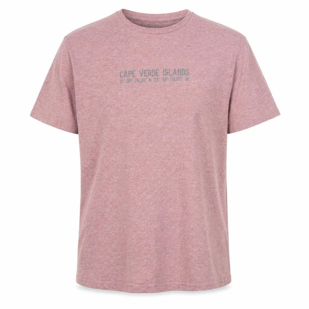 Sea Tribe Men’s Pink XL Graphic Crew Neck Cotton Blend T-Shirt