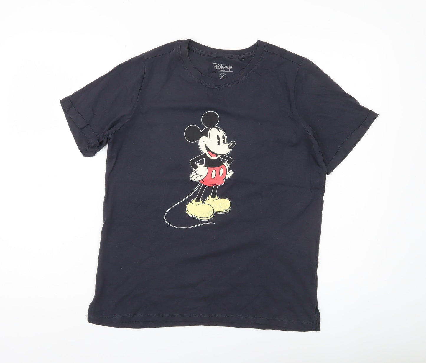 Disney Women's Black Size 12 Mickey Mouse T-Shirt Short Sleeve