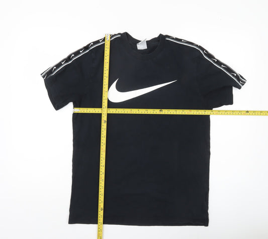 Nike Men's Black M Sports Logo Crew Neck Short Sleeve T-Shirt