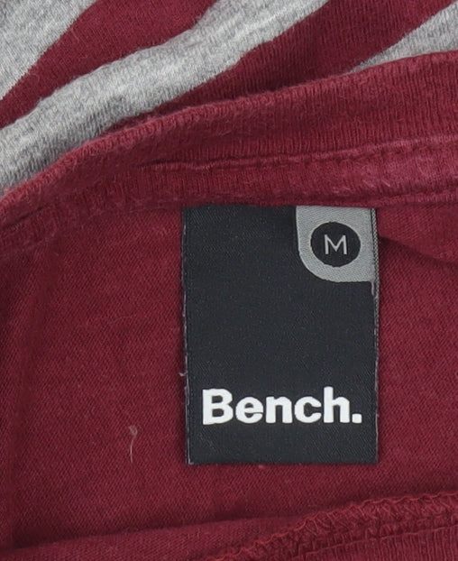 Bench Men's Grey Hooded Jacket M Size Casual