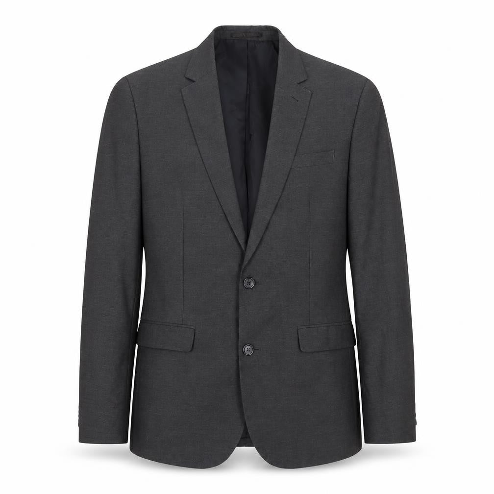 Front view of ASOS Men’s Grey Slim Fit Blazer Jacket, size 40, Chest