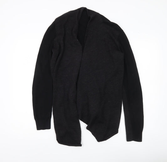 AllSaints Women’s Black Cardigan UK 12 Long Sleeve Lightweight Knit