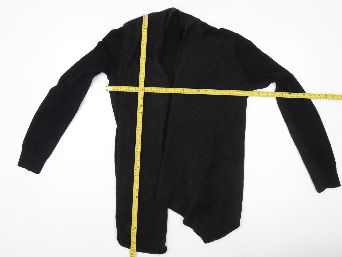 AllSaints Women’s Black Cardigan UK 12 Long Sleeve Lightweight Knit