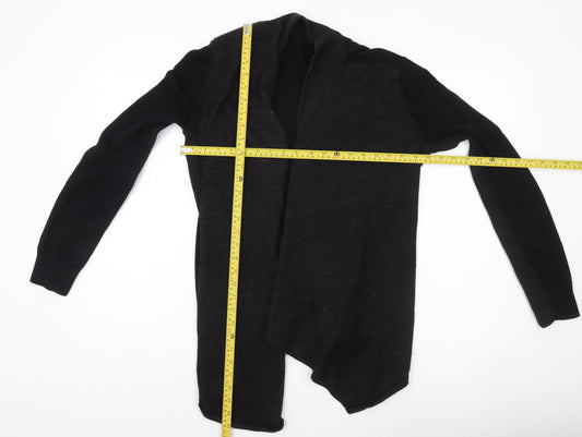 AllSaints Women’s Black Cardigan UK 12 Long Sleeve Lightweight Knit