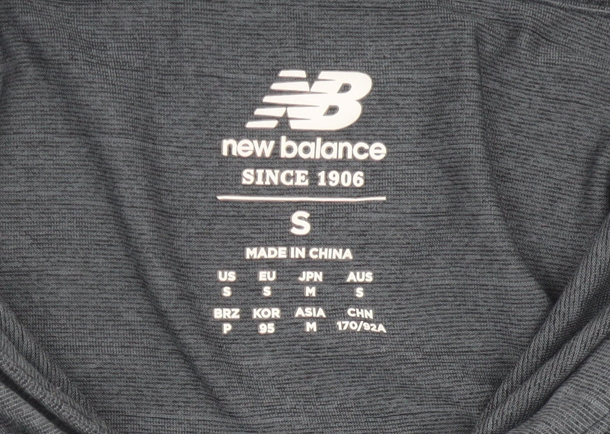 New Balance Men's Grey Pullover Hoodie S Sports Lightweight