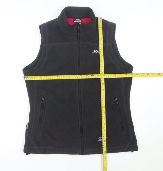Trespass Womens Black Fleece Waistcoat Bodywarmer Size L Outdoor