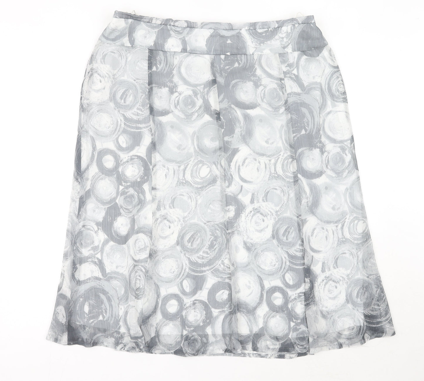 Basler Women’s Grey A-Line Knee Length Skirt Size 18 Polyester