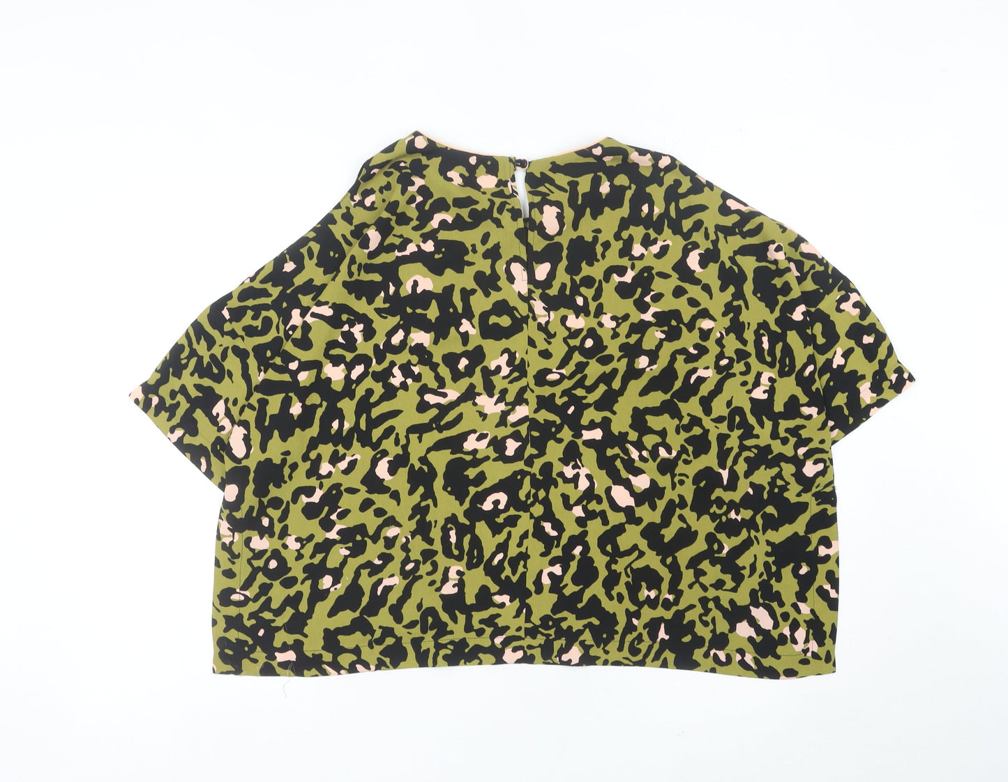 Topshop Women’s Multicoloured Animal Print Blouse Size 14
