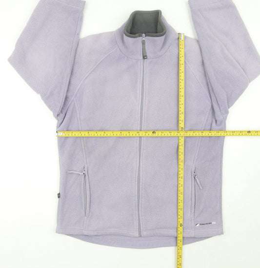 Mountain Life Women’s Purple Fleece Jacket Size 14 Full Zip Casual Outdoor