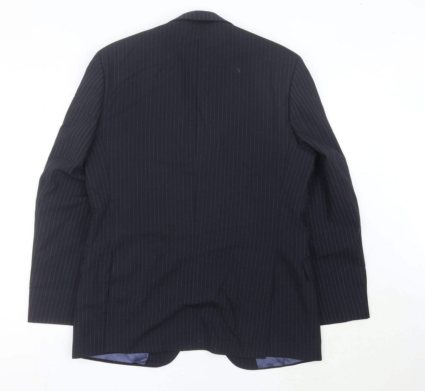 Pierre Cardin Men’s Blue Pinstripe Suit Jacket 40R Classic Fit
