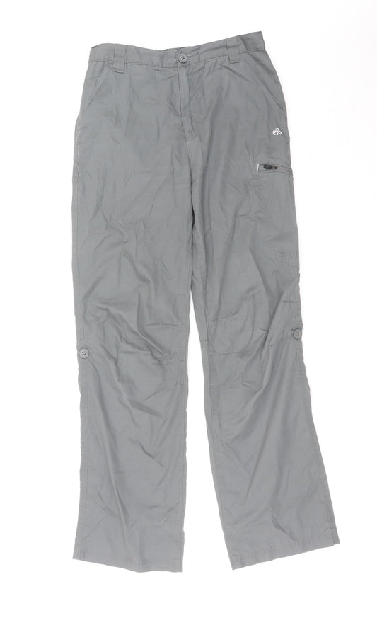 Craghoppers Boys Grey 13 Years Hiking Trousers Lightweight Outdoor Pants