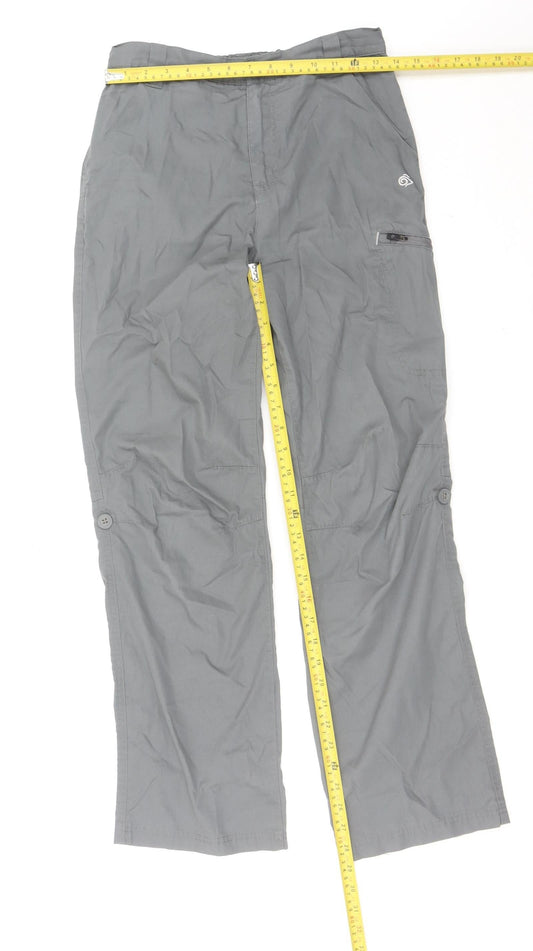 Craghoppers Boys Grey 13 Years Hiking Trousers Lightweight Outdoor Pants
