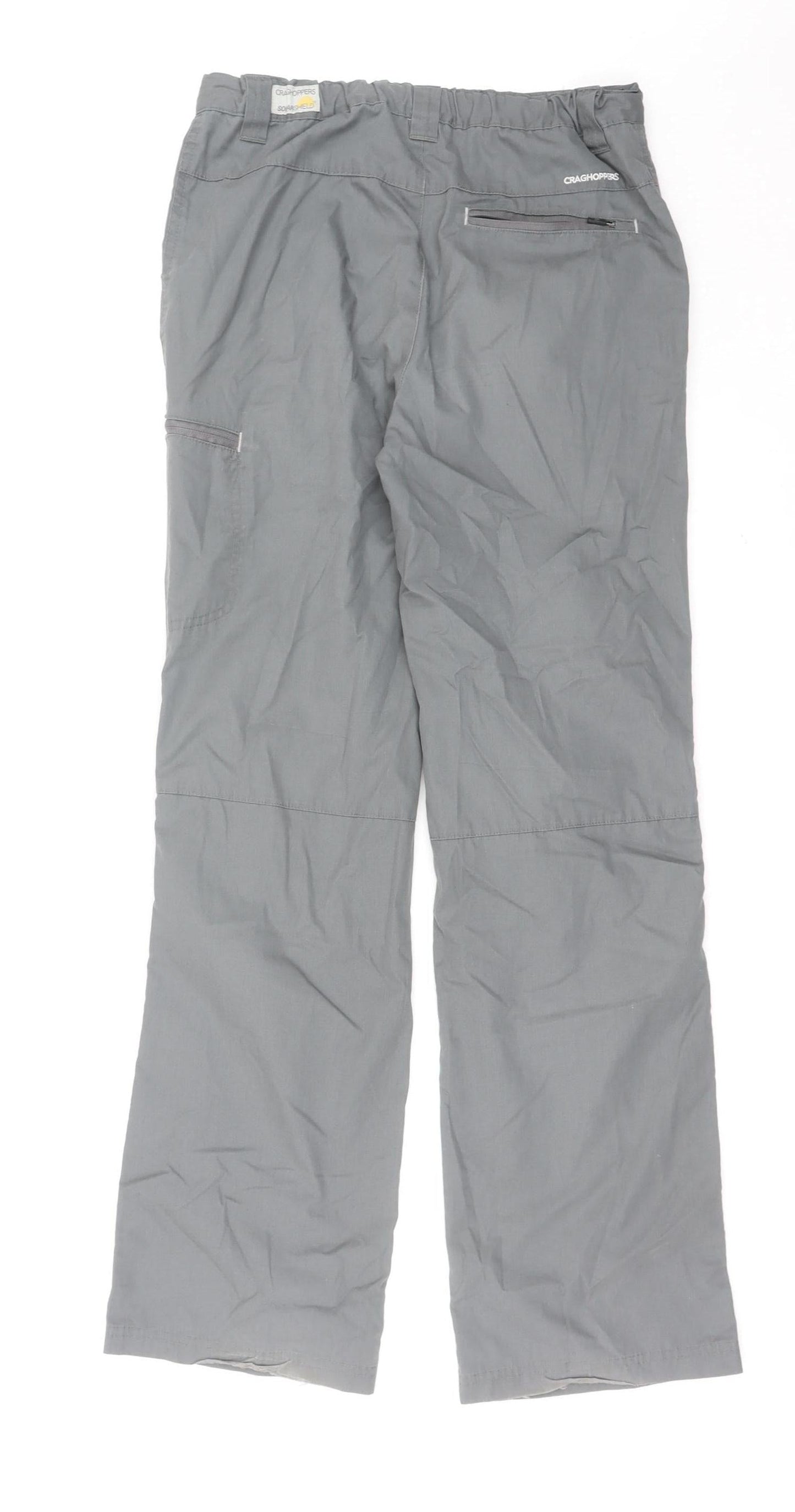Craghoppers Boys Grey 13 Years Hiking Trousers Lightweight Outdoor Pants