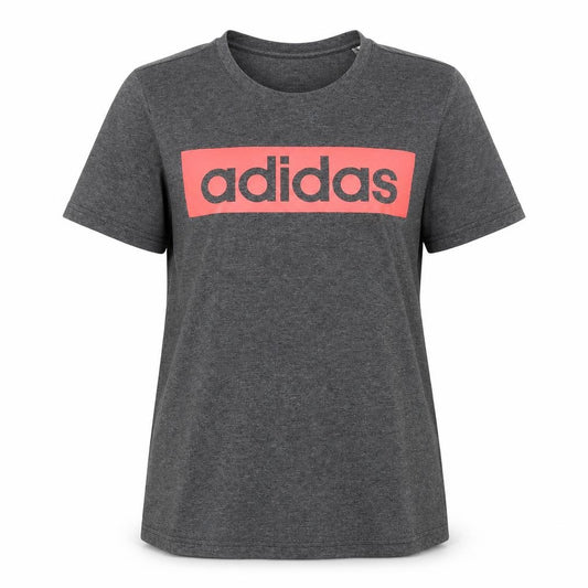 Womens UK Size XL adidas Grey Cotton Blend T-Shirt