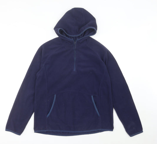 Mountain Warehouse Womens Blue Fleece Hoodie Pullover UK 12