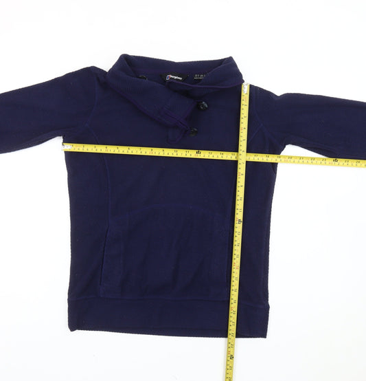 Berghaus Womens Blue Fleece Sweatshirt UK 10 Pullover Outdoor Hiking