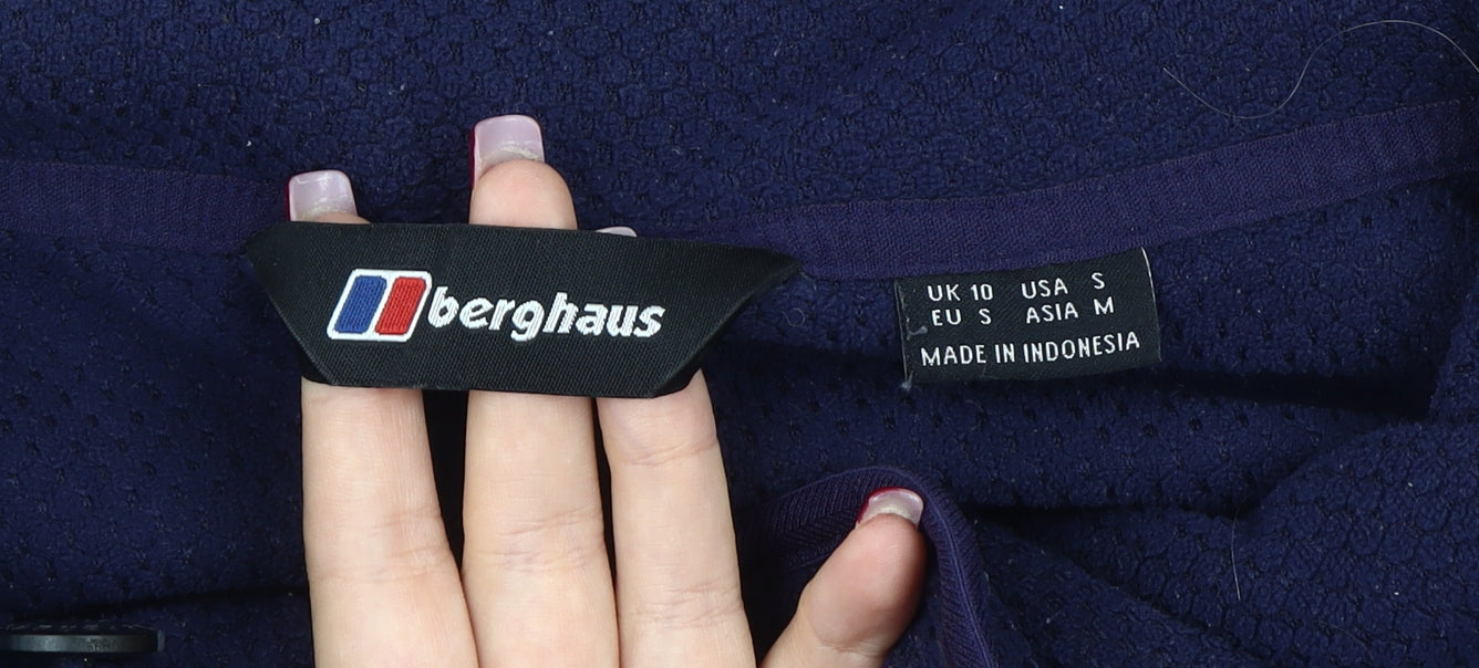 Berghaus Womens Blue Fleece Sweatshirt UK 10 Pullover Outdoor Hiking