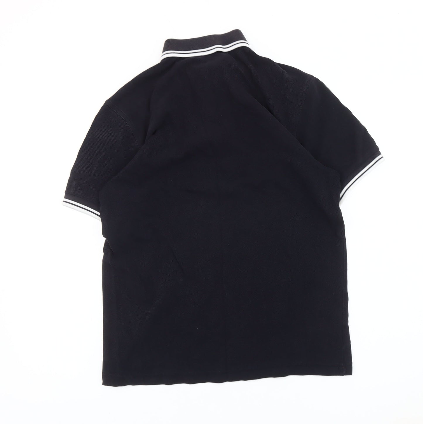 Fred Perry Men’s Black Polo Shirt Size S Regular Fit Cotton