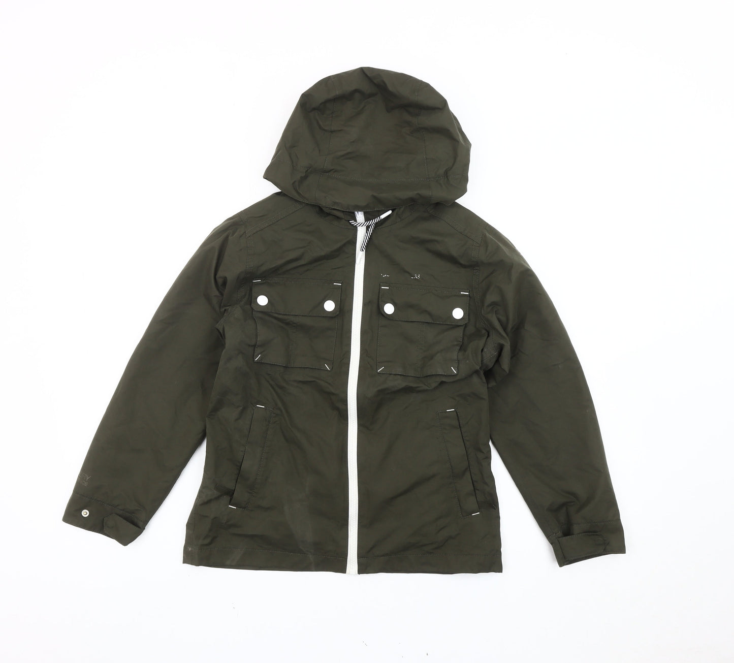 Craghoppers Boys Green Hooded Waterproof Rain Coat Jacket Age 9-10 Years