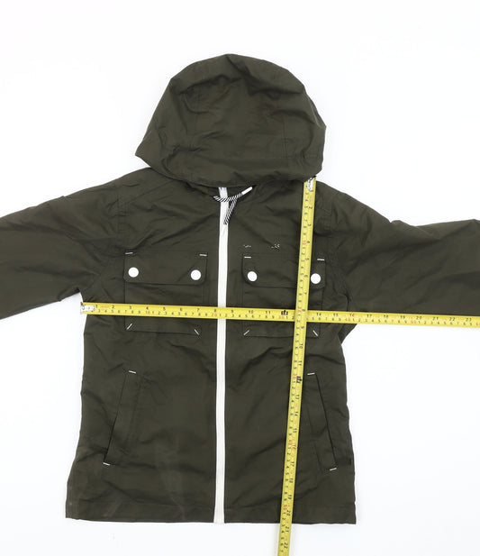 Craghoppers Boys Green Hooded Waterproof Rain Coat Jacket Age 9-10 Years
