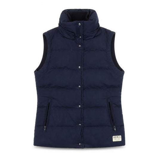 Womens UK Size 8 Regular Jack Wills Blue Polyester Waistcoat