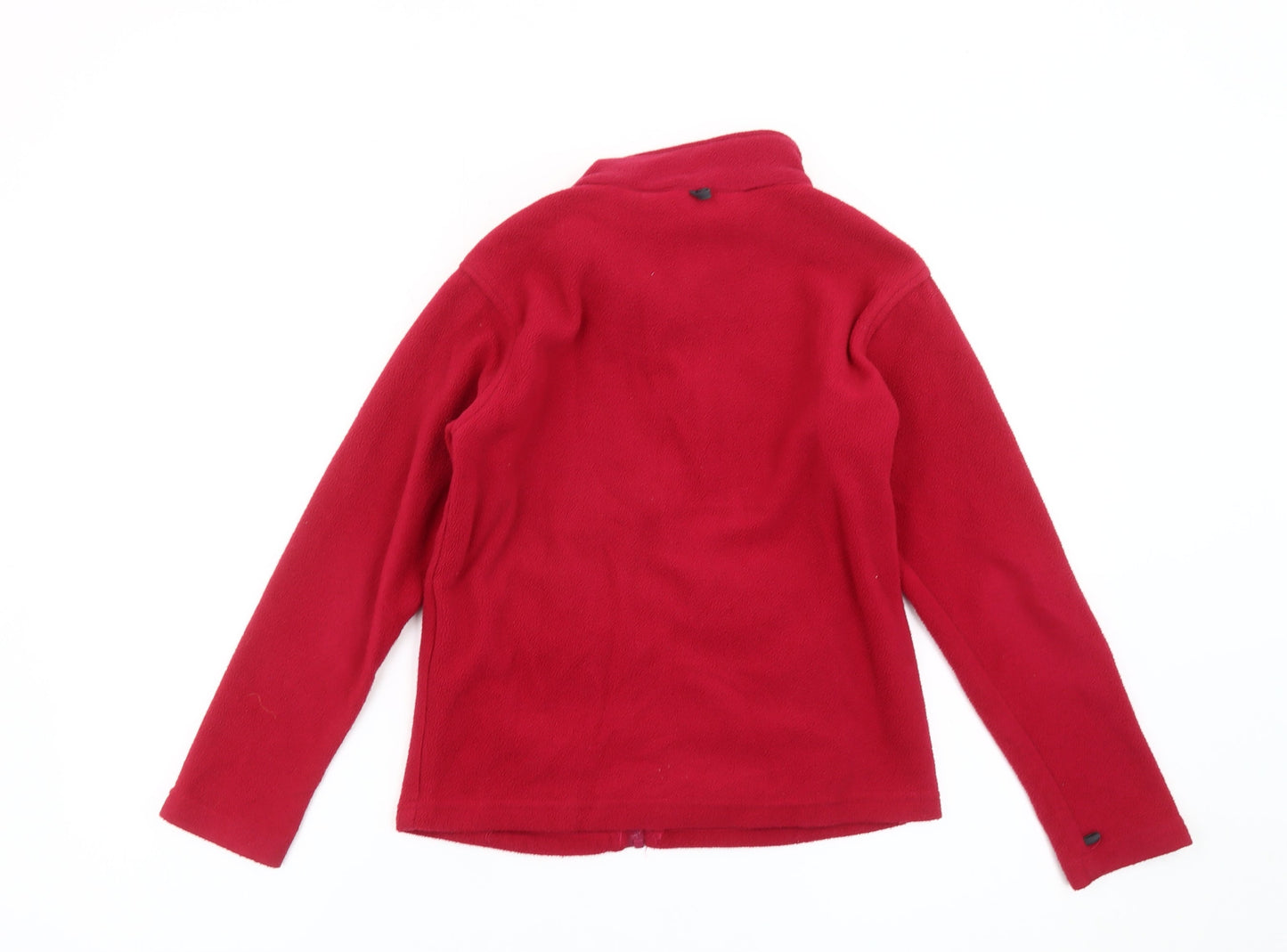 Regatta Girls Red Fleece Full Zip Sweatshirt Jacket 9-10 Years